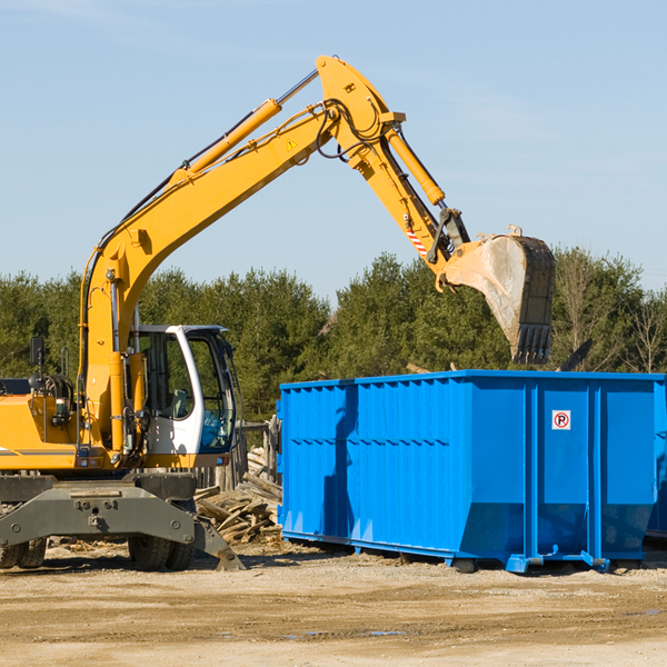 what size residential dumpster rentals are available in Ladera California